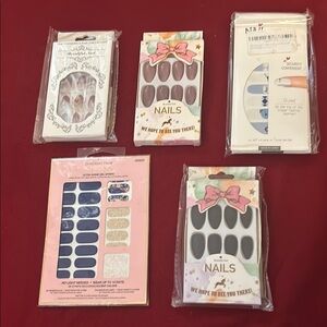 Assorted Nail Wraps and Stickers Set